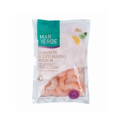 MAR VERDE - Camarón Ecuatoriano Mediano Pelado, Precocido y Sin Cola 250 g