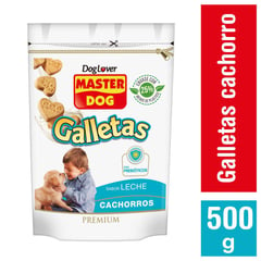 MASTER DOG - Galletas para Perro Cachorro Sabor Carne y Leche 500 g