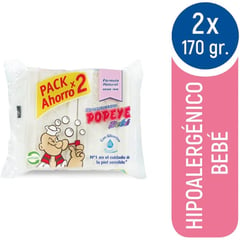 POPEYE - Pack Jabón en Barra Bebé 2 x 170 g