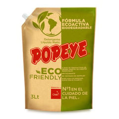 POPEYE - Detergente Líquido Ecofriendly Doypack 3 L