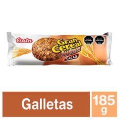 COSTA - GALLETON GRAN CEREAL CACAO 185 GRS