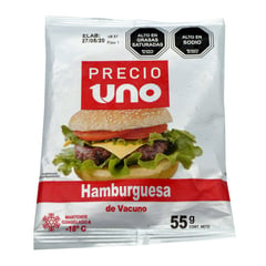 PRECIO UNO - Hamburguesa de Vacuno 55 g