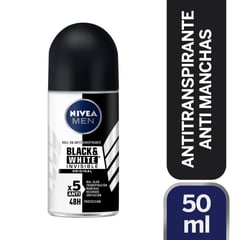 NIVEA - Desodorante Roll On Invisible B&W