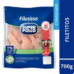 SUPER POLLO - Filetitos de Pechuga de Pollo Congelado 700 g