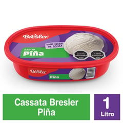 BRESLER - Helado de Agua Sabor Piña Cassata 1 L