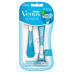 GILLETTE - MAQUINA DE AFEITAR VENUS DESECHABLE OCEANA X2 UND