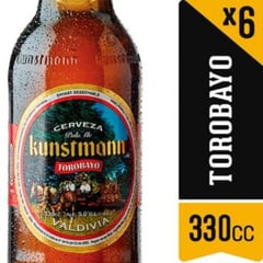 KUNSTMANN - Pack Cerveza Torobayo 5° Botella 6 x 350 cc