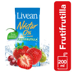 LIVEAN - Pack Néctar de Frutilla 6 x 200 ml