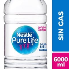 NESTLE - Bidón Agua Purificada Sin Gas Puré Ltife 6 L