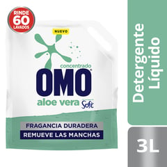 OMO - Detergente Líquido Soft Aloe Vera Doypack 3 L