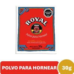 ROYAL - Polvo de Hornear 30 g