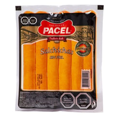 PACEL - Salchicha sin Piel Ahumado 500 g