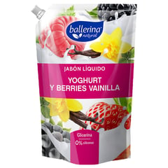 BALLERINA - Jabón Líquido con Yogurth y Berries Vainilla 750 ml