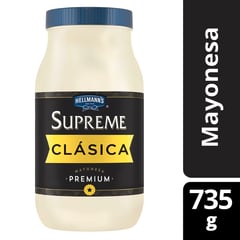 HELLMANN'S - Mayonesa Hellmanns Supreme Clásica Frasco 735 g