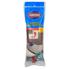 VIRUTEX - Mopa Redonda de Algodón Extra Absorbente Multiuso 1 Un