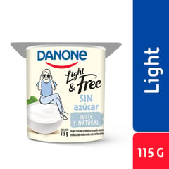 DANONE - Yogur Natural Endulzado Light