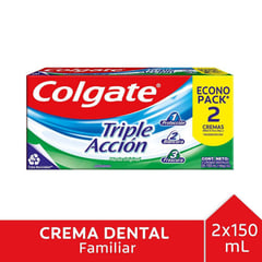 COLGATE - Pasta de Dientes Triple Acción Menta