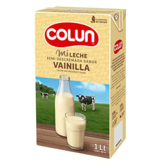 COLUN - Pack Leche Semidescremada Sabor Vainilla