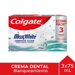 COLGATE - Pasta de Dientes Max White Crystal Mint