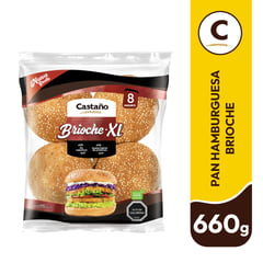 CASTAÑO - Pan Hamburguesa Brioche