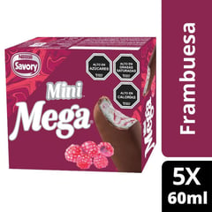 MEGA - FRAMBUESA PALETA MINI SAVORY 5 UN.