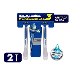 GILLETTE - Máquinas Para Afeitar Prestobarba Ultragrip 3 Desechables