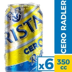 CRISTAL - CERVEZA RADLER X6 LT CERO 350 CC