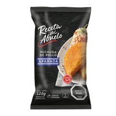 RECETA DEL ABUELO - Pechuga de Pollo Apanada Congelada 120 g