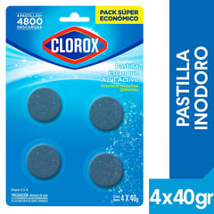 CLOROX - Pastilla WC. Azul