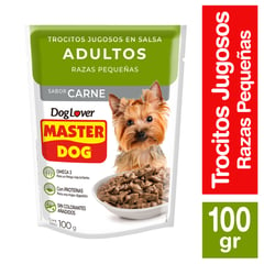 MASTER DOG - Alimento Húmedo para Perro Adulto Sabor Carne 100 g