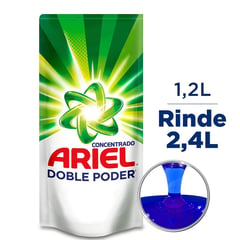 ARIEL - Detergente Líquido Concentrado Doble Poder 1,2L