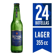 ROYAL GUARD - Pack Cerveza Lager 5° Botella 24 x 355 cc