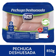 SUPER POLLO - Pechuga de Pollo Deshuesada 850 g