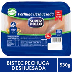 SUPER POLLO - Pechuga de Pollo Deshuesada 530 g