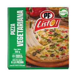 PF LISTO - Pizza Vegetariana Congelada 260 g