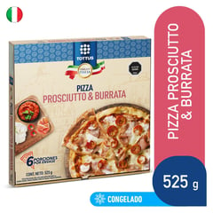 TOTTUS PREMIUM - Pizza Prosciutto y Burrata Congelada Tottus 525 g