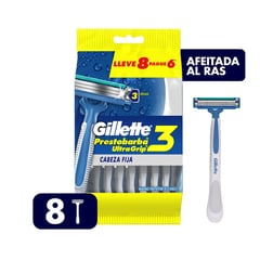 GILLETTE - Máquinas Para Afeitar Prestobarba Ultragrip3 Desechables