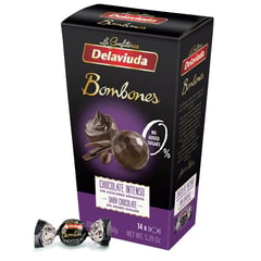 DELAVIUDA - Bombom Chocolate Negro Sin Azúcar