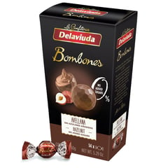 DELAVIUDA - Bombones de Chocolate Avellanas Sin Azúcar 150 g