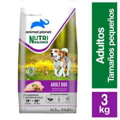 ANIMAL PLANET - Alimento Seco para Perro Adulto Sabor Carne 3 Kg