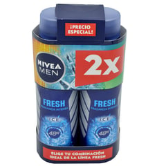 NIVEA - Pack 2X Desodorante Spray Men Fresh