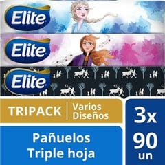 ELITE - Pack Pañuelos Triple Hoja 3 x 90 Un