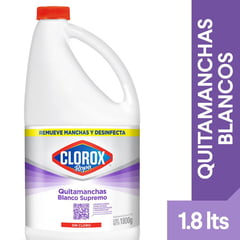 CLOROX - Quitamanchas Líquido para Ropa Blanca 1.8 L