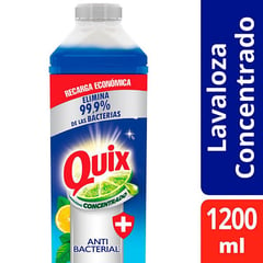 QUIX - Lavaloza Concentrado Botella Antibacterial Menta Limón