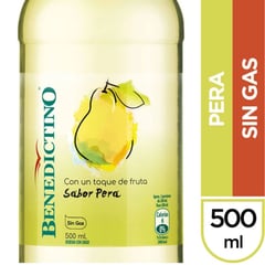 BENEDICTINO - Agua Saborizada Pera 500 ml