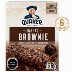 QUAKER - Pack Barras de Cereal Brownie Chocolate