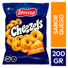 EVERCRISP - Snack Cheezels Sabor Queso Evercrips 200 g