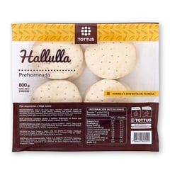 TOTTUS - Hallullas Prehorneadas 8 Un 800 g