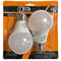 DEVSA - Ampolleta Bola Led9W 2Pc Blister