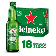 HEINEKEN - Pack Cerveza Lager Botella 5° 18 x 330 cc